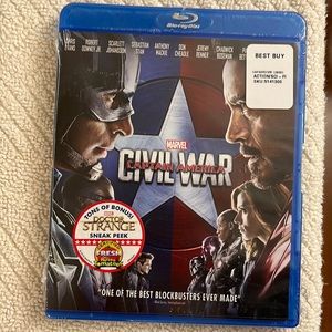 Marvel Captain America Civil War DVD includes Bonus Features Rated PG-13